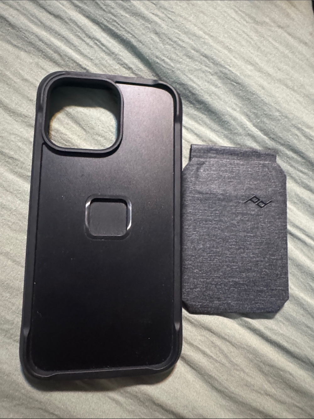 iPhone 15 pro max nomad and peak design collaboration with peak design wallet